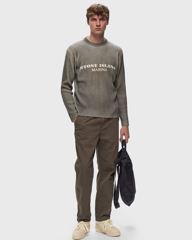Mikina Stone Island MARINA PRINTED WOOL BLEND CREWNECK SWEATER Hnedá | 8115542XB.V0075, 1