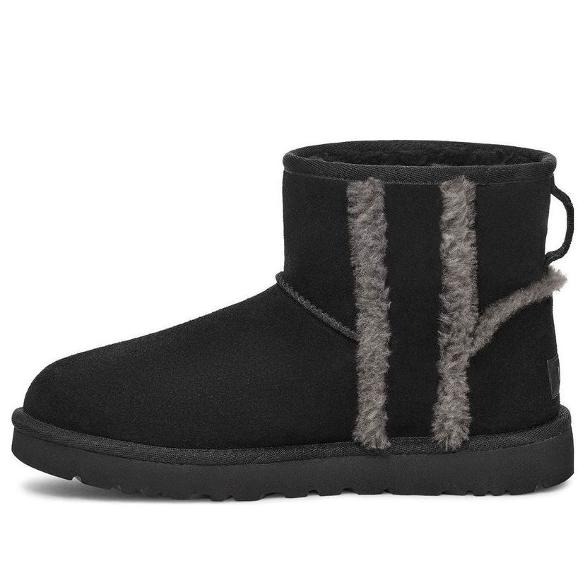 Tenisky a topánky UGG Shearling Logo Mini Boots Čierna | 1153473-BLK