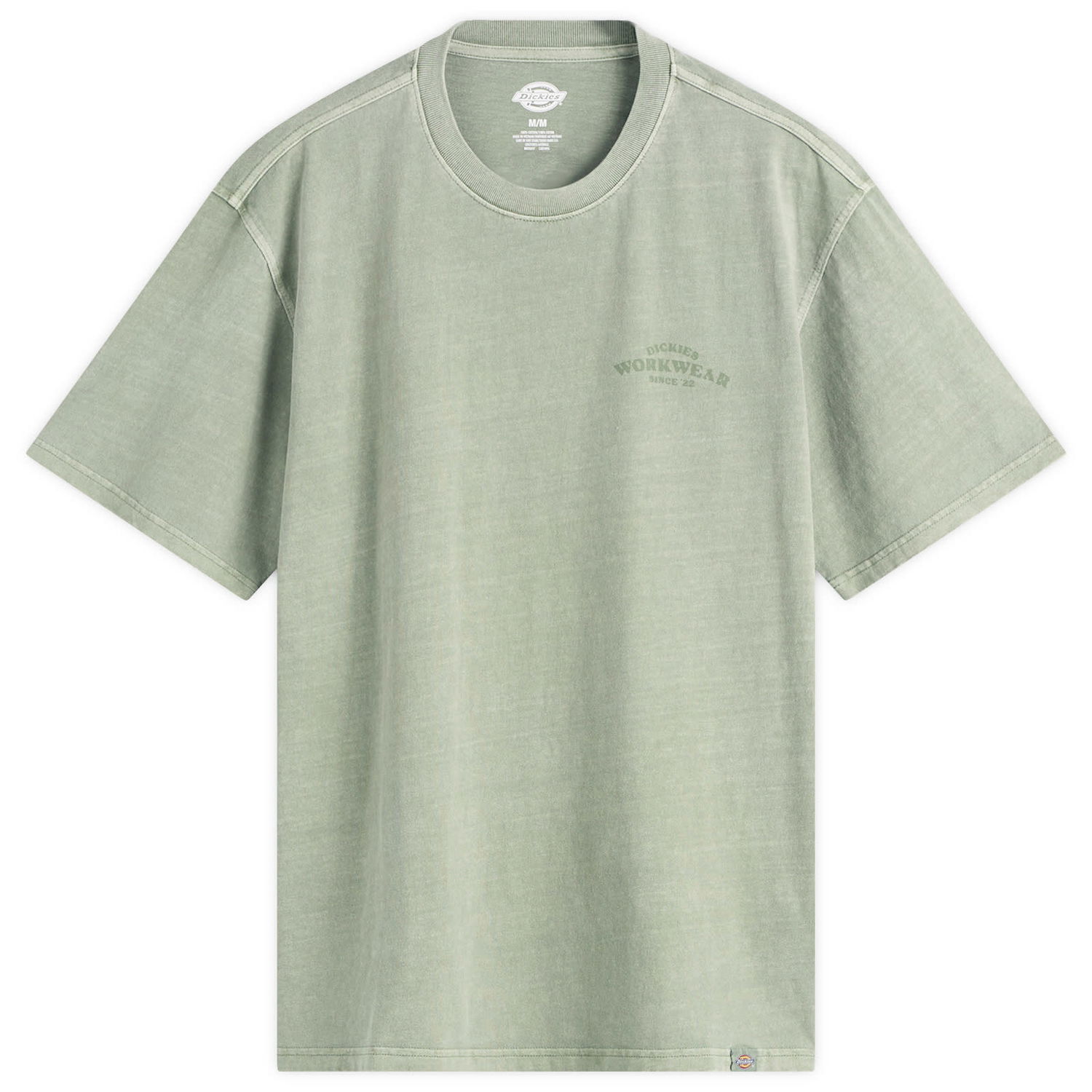 Tričko Dickies Christiana Garment Dyed T-Shirt, Size Large Zelené | DK0A87QHL191, 0