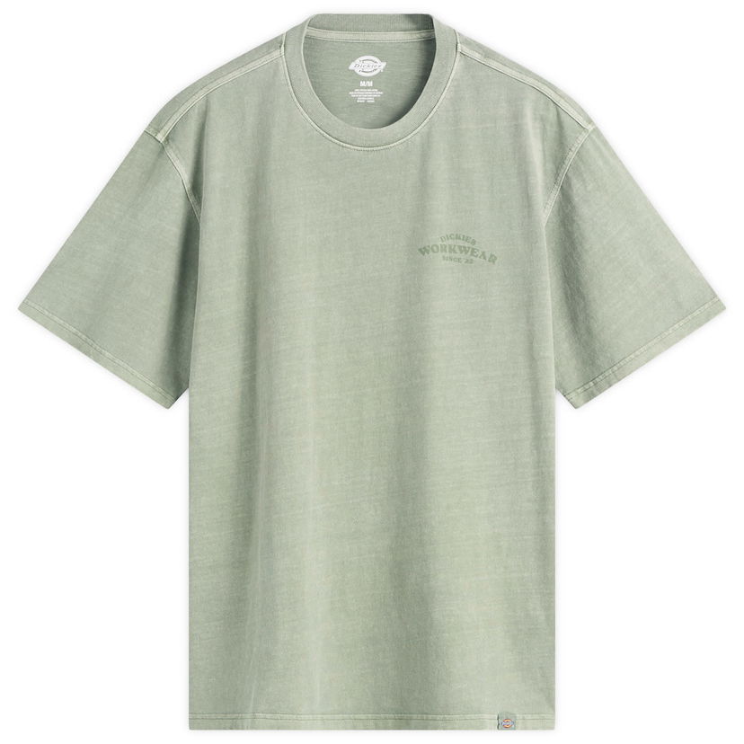 Tričko Dickies Christiana Garment Dyed T-Shirt, Size Large Zelené | DK0A87QHL191