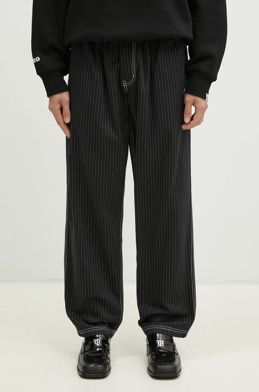 Nohavice adidas Originals adidas Originals Wabash Striped Pants Čierna | JP4489, 0