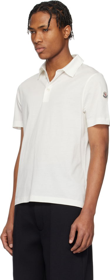 Polo tričko Moncler Moncler Archivio Short Sleeve Polo Biela | K10918A000188390X, 3