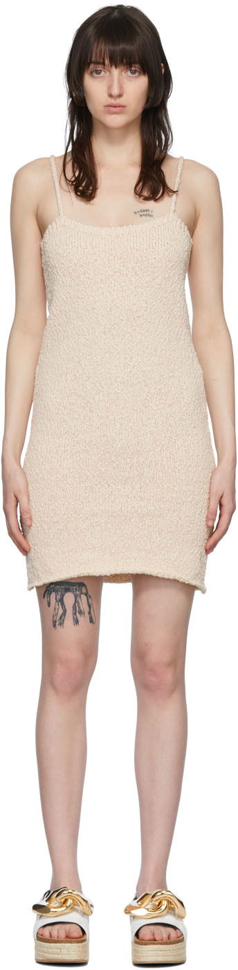 Šaty JW Anderson Cotton Mini Dress Béžová | KW0647-YN0197, 0