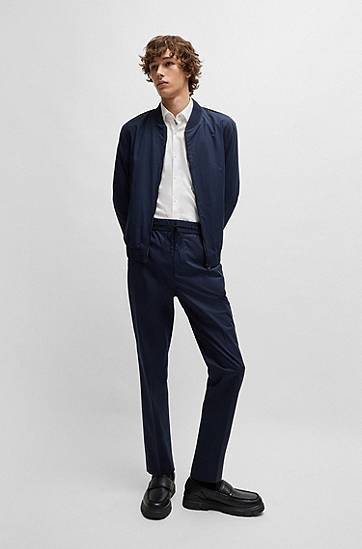 Košeľa BOSS Slim Fit Easy-Iron Oxford Cotton Shirt Biela | 50534066, 1