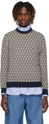 Valentino 'Toute La V' Patterned Sweater