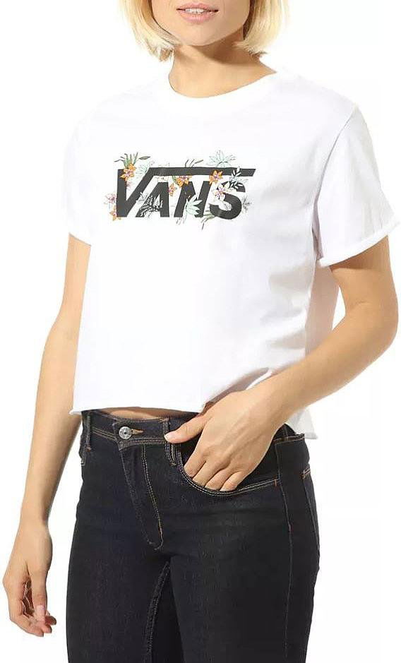 Tričko Vans Greenhouse Floral Graphic Crop T-Shirt Biela | vn0a4doewht1