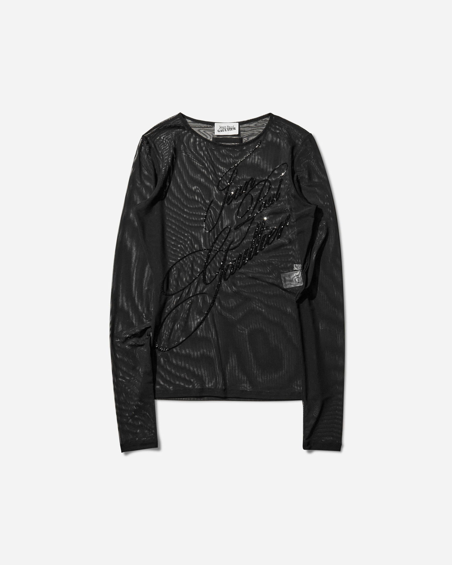 Tričká a tielka Jean Paul Gaultier Sequin Longsleeve Top Čierna | 2503WTO339M001 00, 1