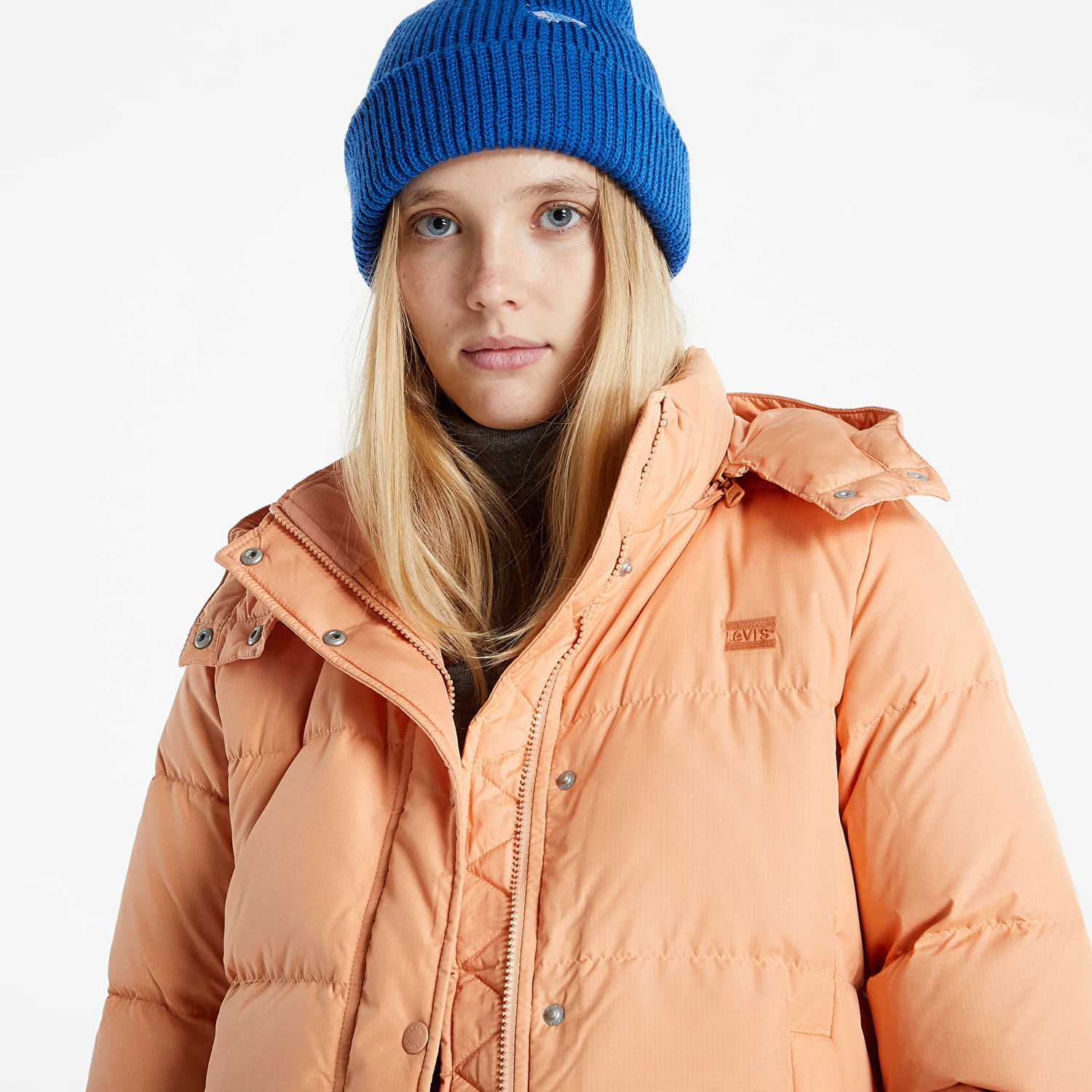 Prešívaná bunda Levi's Quinn Short Down Puffer Oranžová | A0679-0002, 1