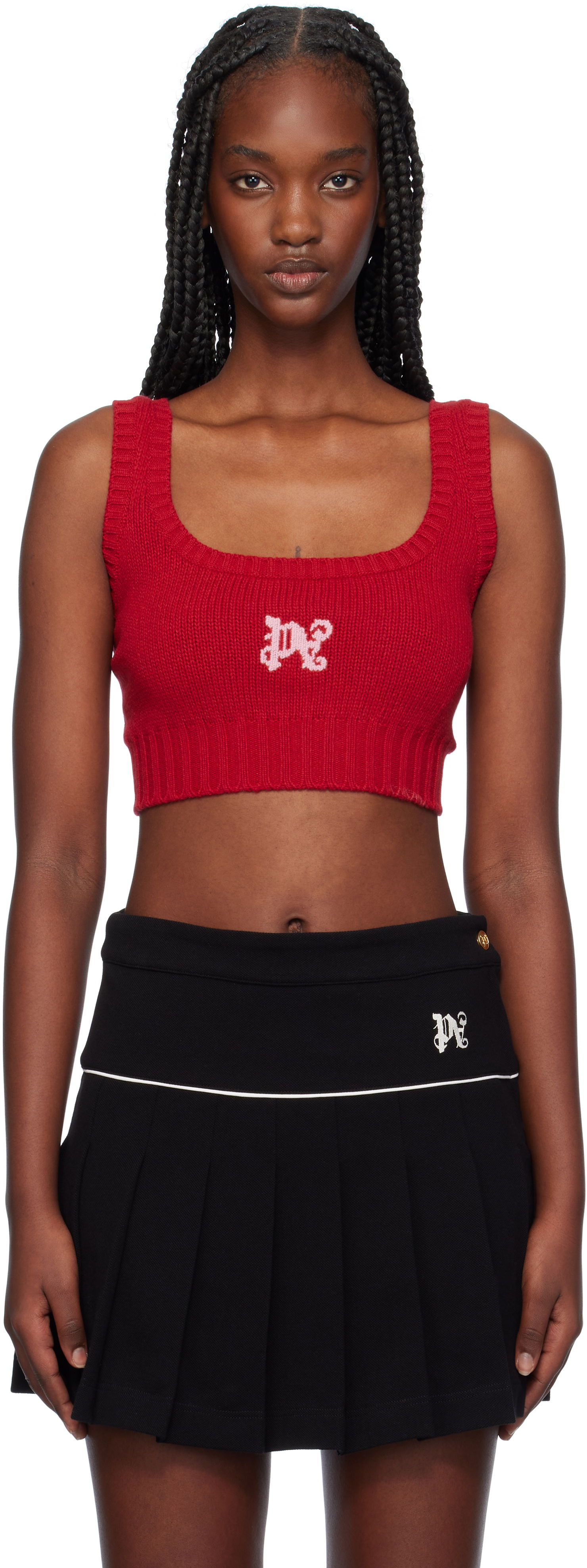 Tielko Palm Angels Tank Top Červená | PWHR003F24KNI0022530, 0