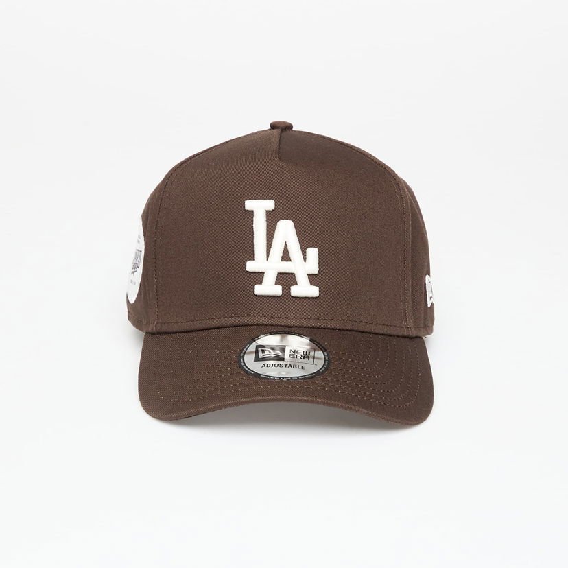 Šiltovka New Era LA Dodgers MLB Sidepatch 9FORTY E-Frame Adjustable Cap Hnedá | 60758971