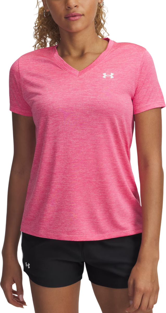 Tričko Under Armour Under Armour Tech Short Sleeve V-Neck T-Shirt Ružová | 1384227-672, 0