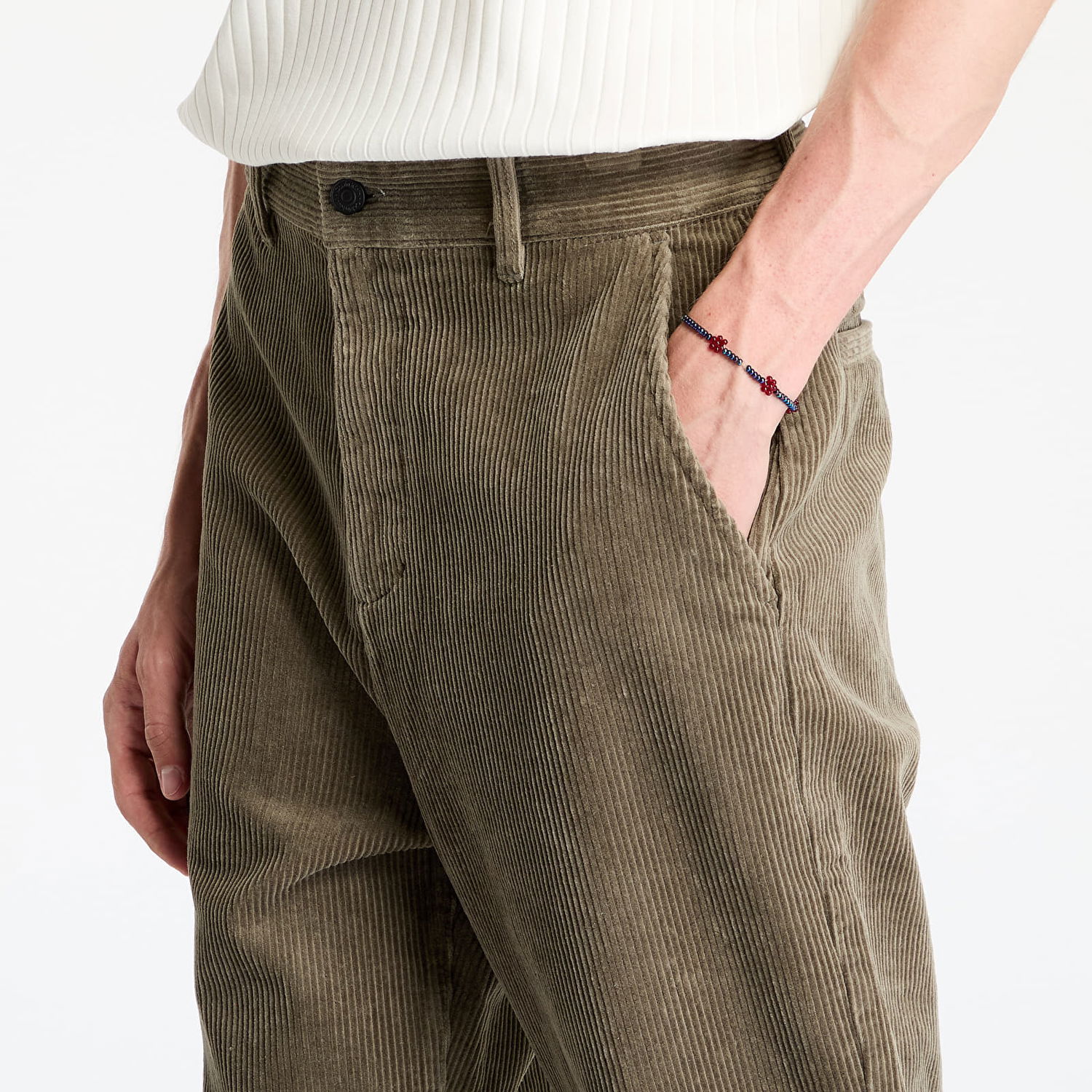 Džínsy CALVIN KLEIN Jeans Corduroy Pant Gray Hnedá | J30J326161 PFV, 1