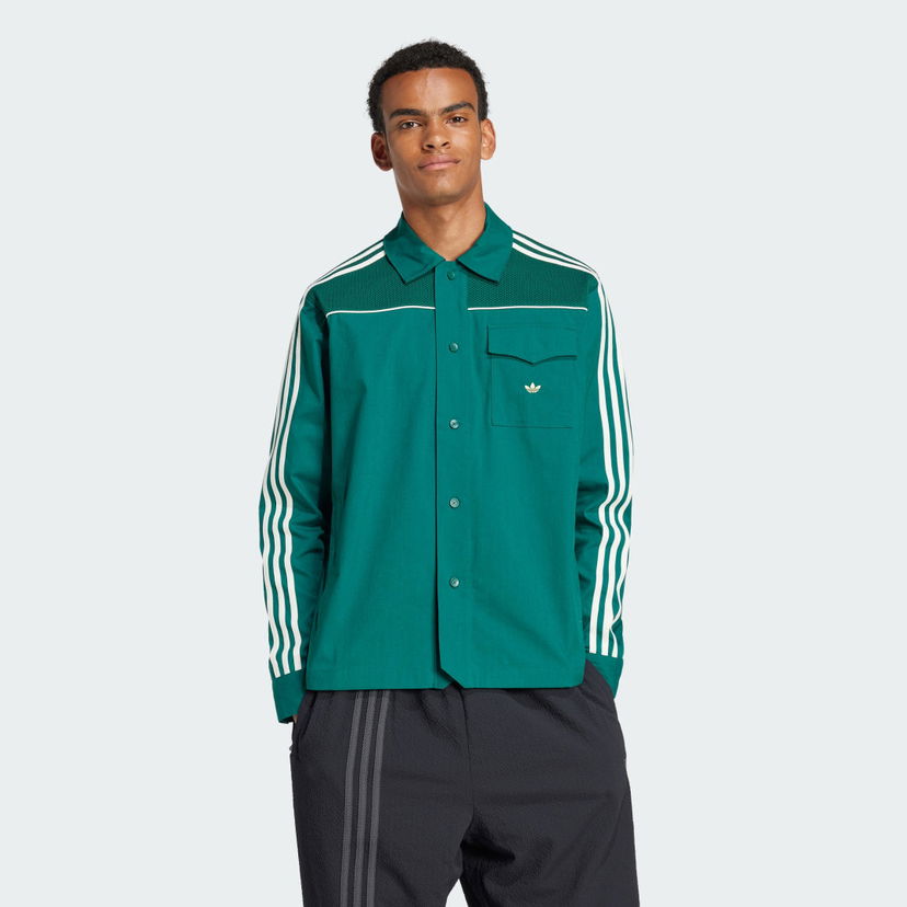 Košeľa adidas Performance Premium Woven Shirt Zelené | JD3410
