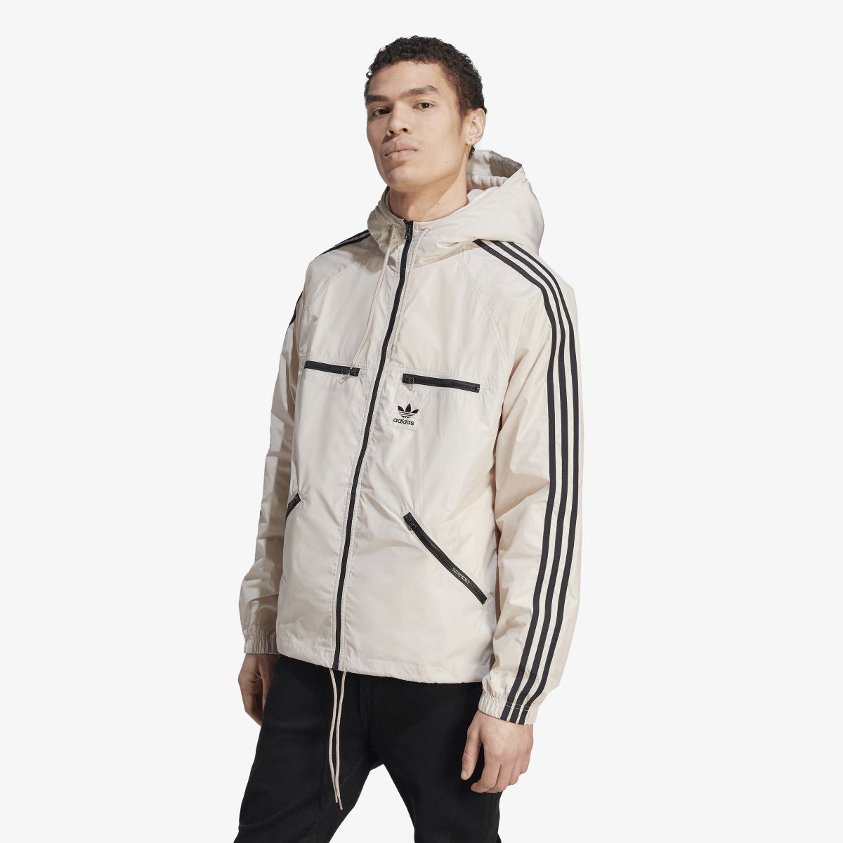 Vetrovka adidas Originals Hooded Windbreaker Béžová | IM2107, 0