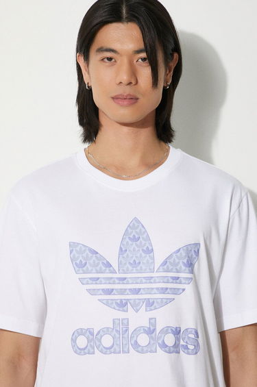 Tričko adidas Originals adidas Originals Monogram Print T-Shirt Biela | IS0205, 4