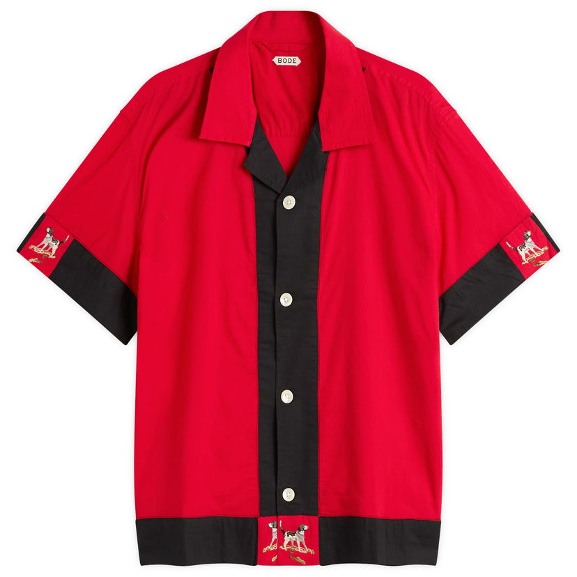 Košeľa Bode Pointer Embroidered Dog Short Sleeve Shirt Rôznofarebný | MRF25SH038