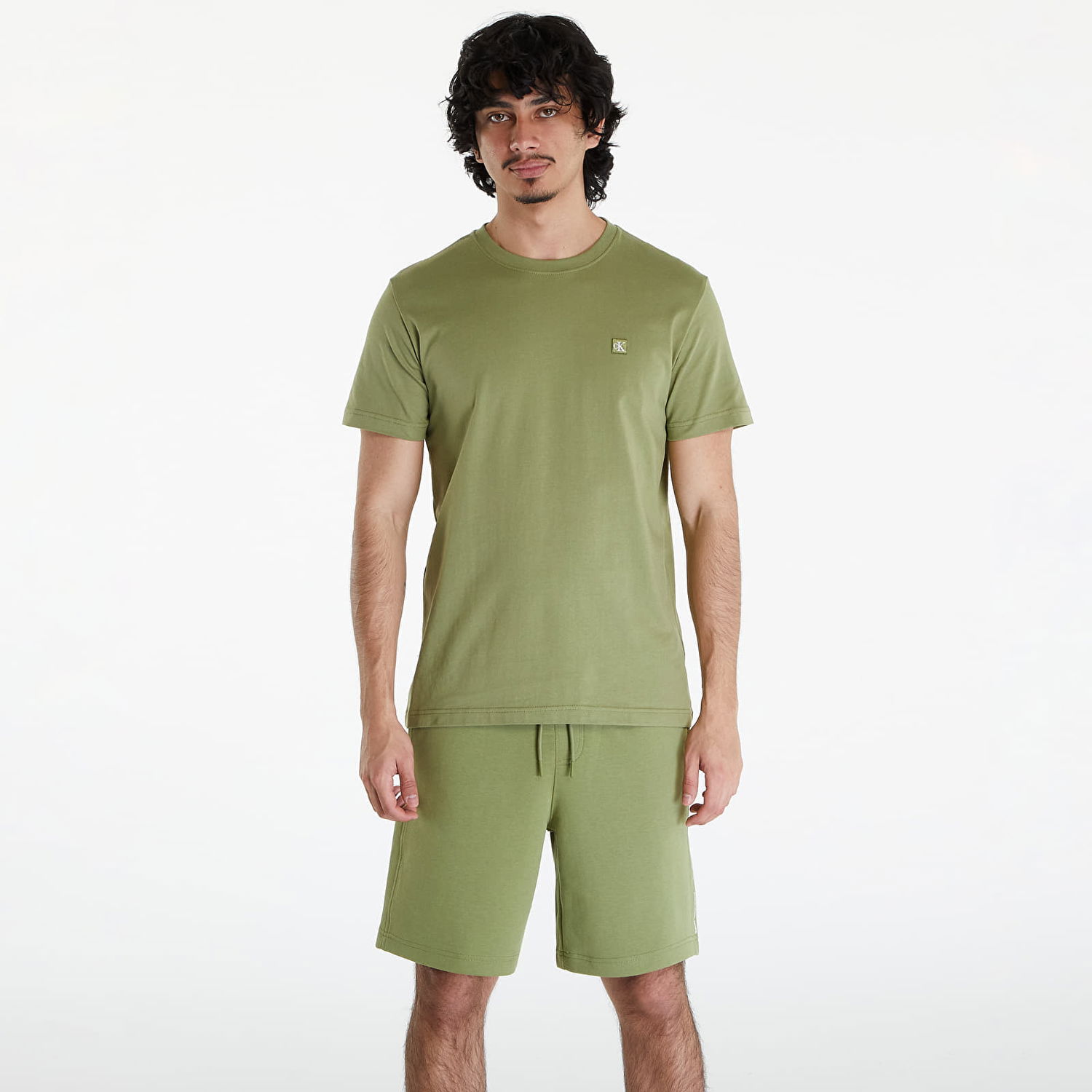 Tričko CALVIN KLEIN Embro Badge T-Shirt Dark Juniper Zelené | J30J325268 L9N, 0