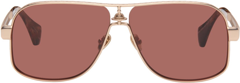 Slnečné okuliare Vivienne Westwood Vivienne Westwood Vanguard Aviator Sunglasses Metalická | VW510141063