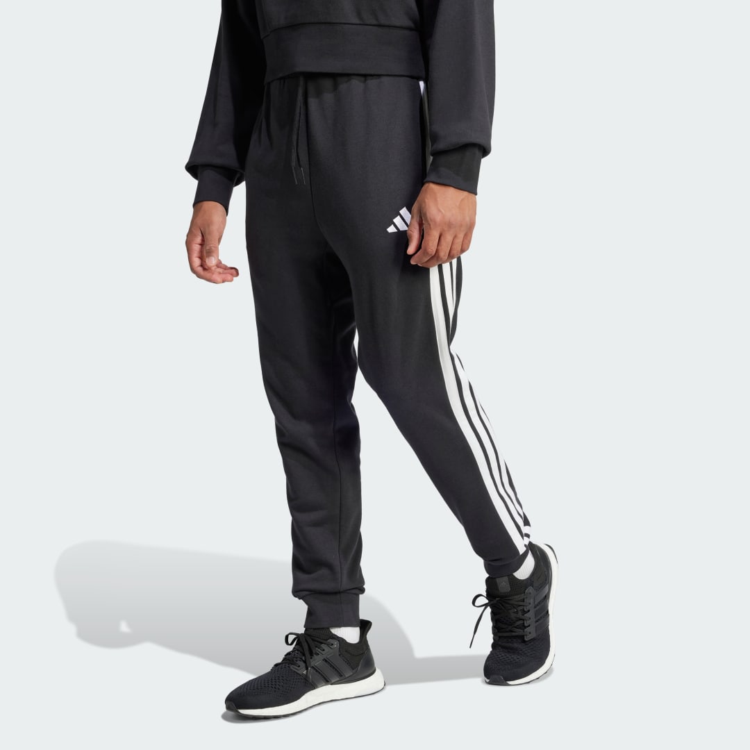 Tepláky adidas Performance 3-Stripes French Terry Joggers Čierna | JD1881, 0