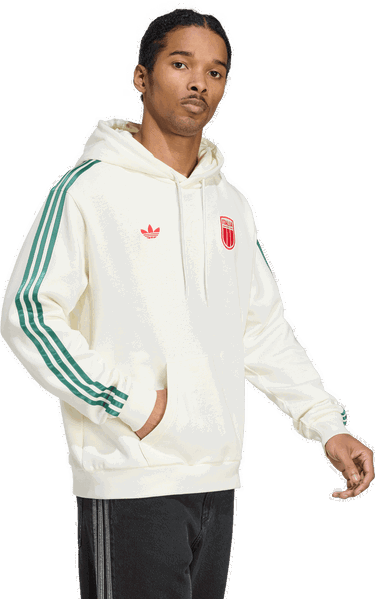 Mikina adidas Performance Italy Hoodie Biela | JW9731, 3