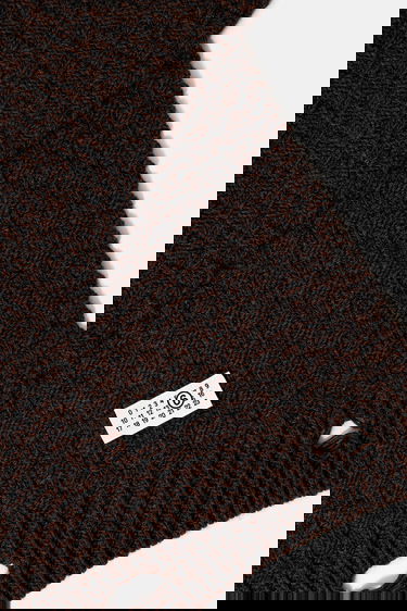 Šál Maison Margiela MM6 Maison Margiela Patterned Woolen Scarf Hnedá | SH2TE0005.M13174.961, 1