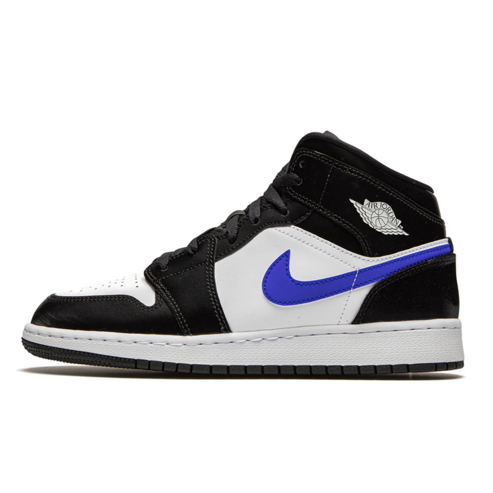 Tenisky a topánky Jordan Air Jordan 1 Mid GS "Black Racer Blue" Čierna | 554725-084, 0