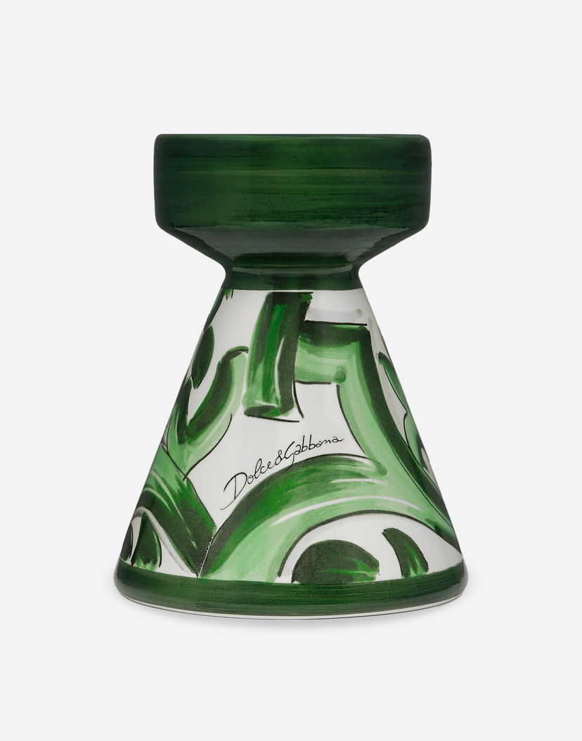 Home decor Dolce & Gabbana Dolce & Gabbana Ceramic Candle Holder Zelené | TCC188TCACDUV001