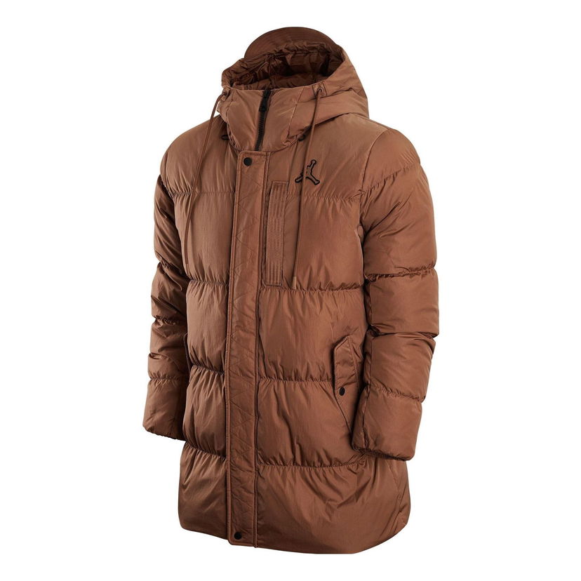 Prešívaná bunda Jordan Jordan Solid Color Down Jacket Hnedá | DZ4554-256