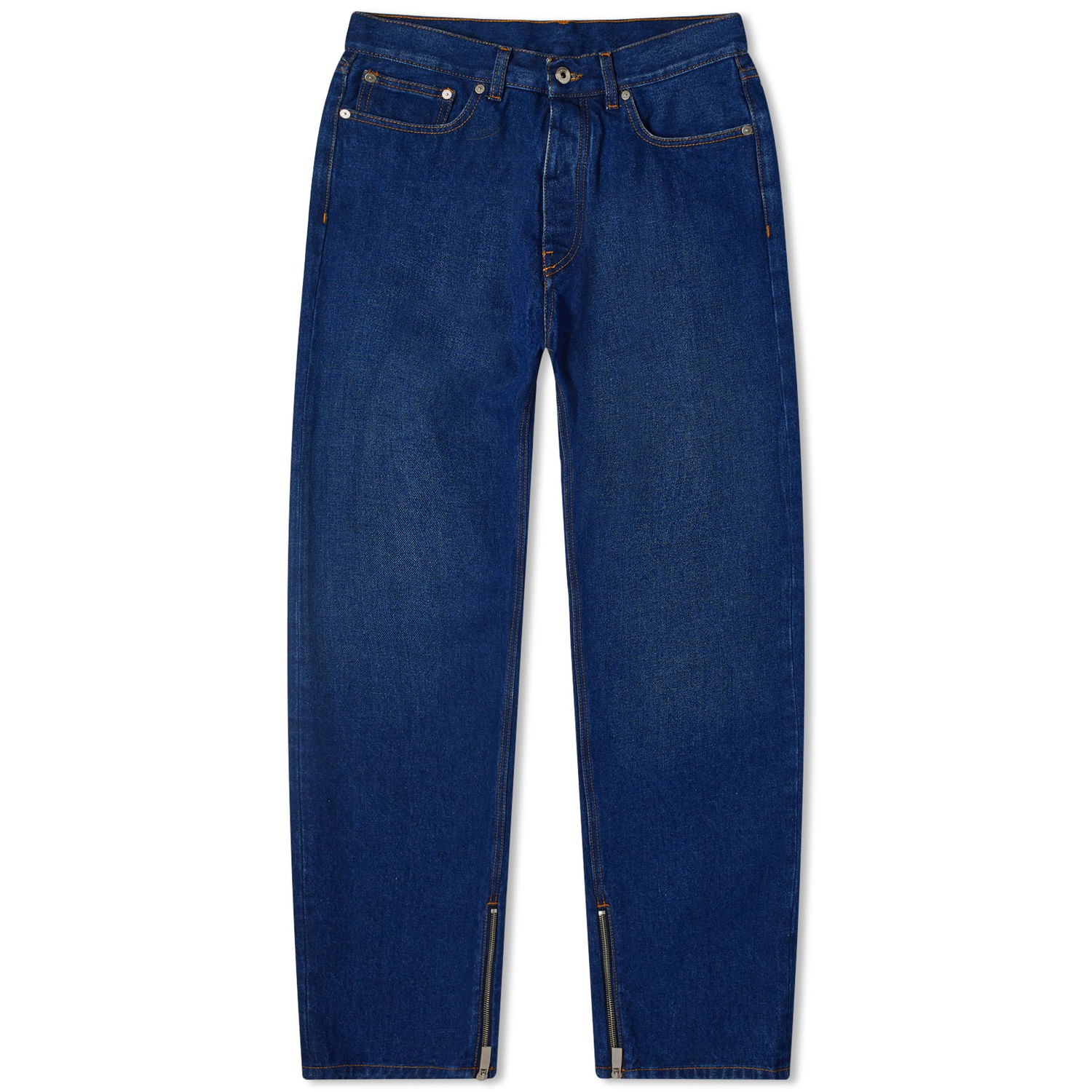 Džínsy Off-White Skate Relaxed Fit Jeans Navy | OMYA177C99DEN0034400, 0