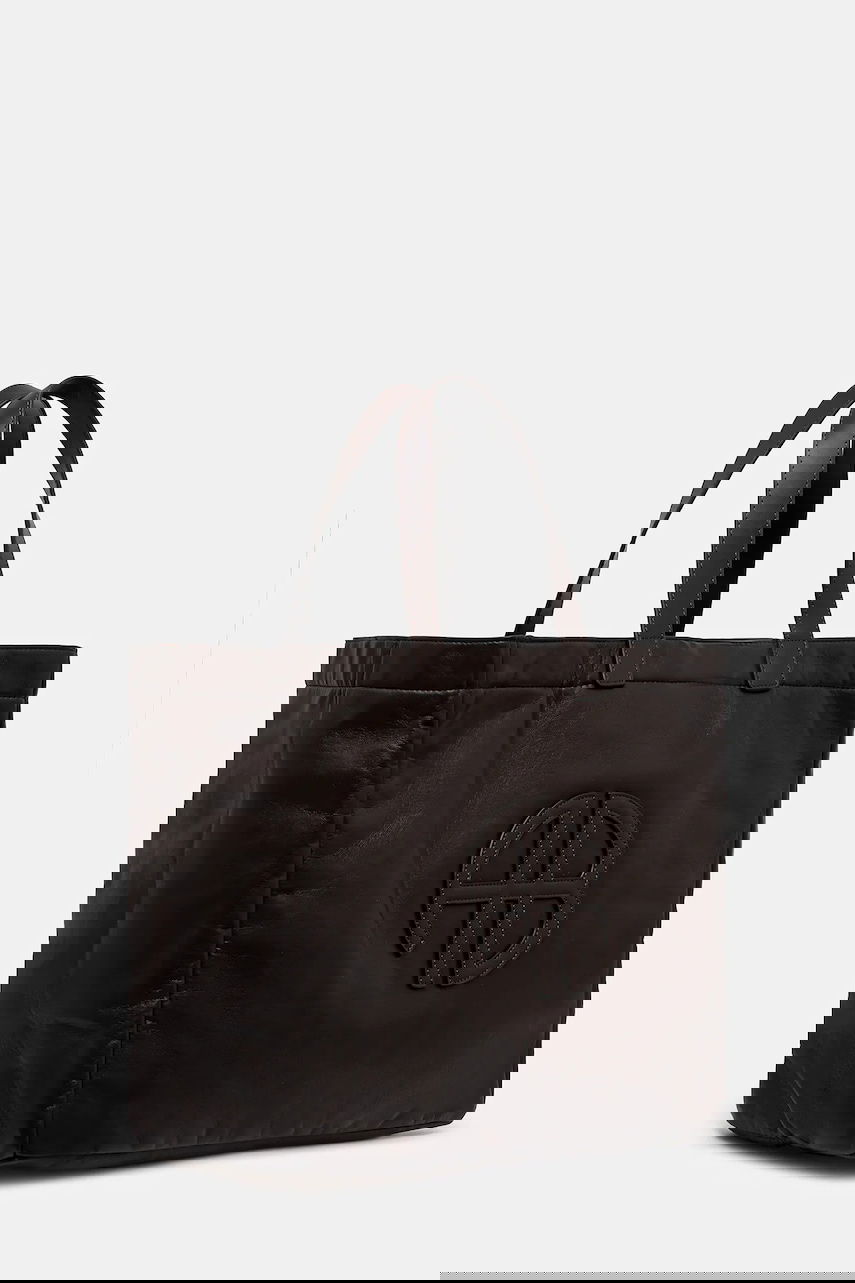 Tote bag Anine Bing Leo Embossed Leather Tote Bag Hnedá | A.13.11841, 1