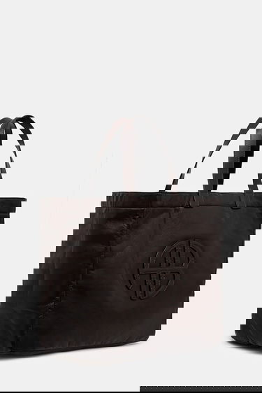 Tote bag Anine Bing Leo Embossed Leather Tote Bag Hnedá | A.13.11841, 1