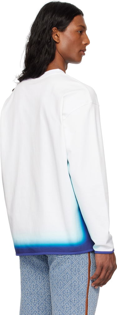 Sveter Casablanca Casablanca Fade Long Sleeve T-Shirt Biela | MS25-JTP-350-02, 2