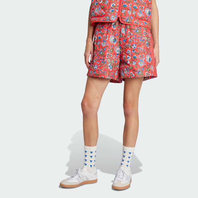 Šortky adidas Originals adidas Originals x Liberty London Quilted Shorts Červená | JW5196