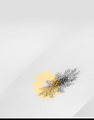 Spona Dolce & Gabbana Sartoria Floral Brooch With Rhinestones Žltá | WPS1F6W1111ZOO00, 3