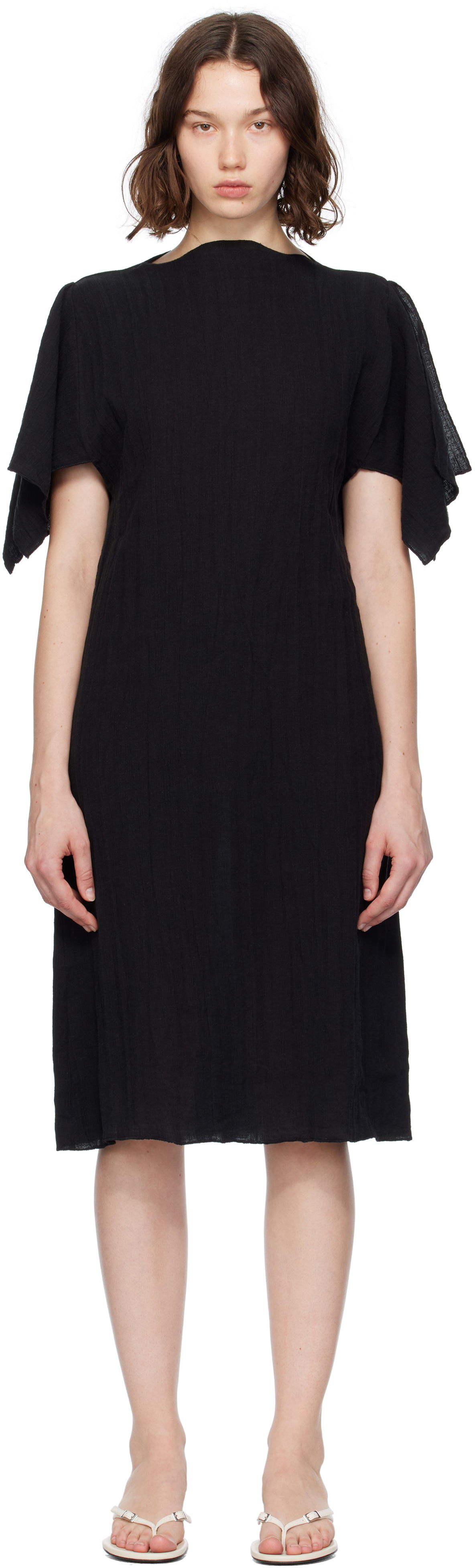Šaty Baserange Baserange Folio Midi Dress Čierna | DRFO-LC-SU25, 0