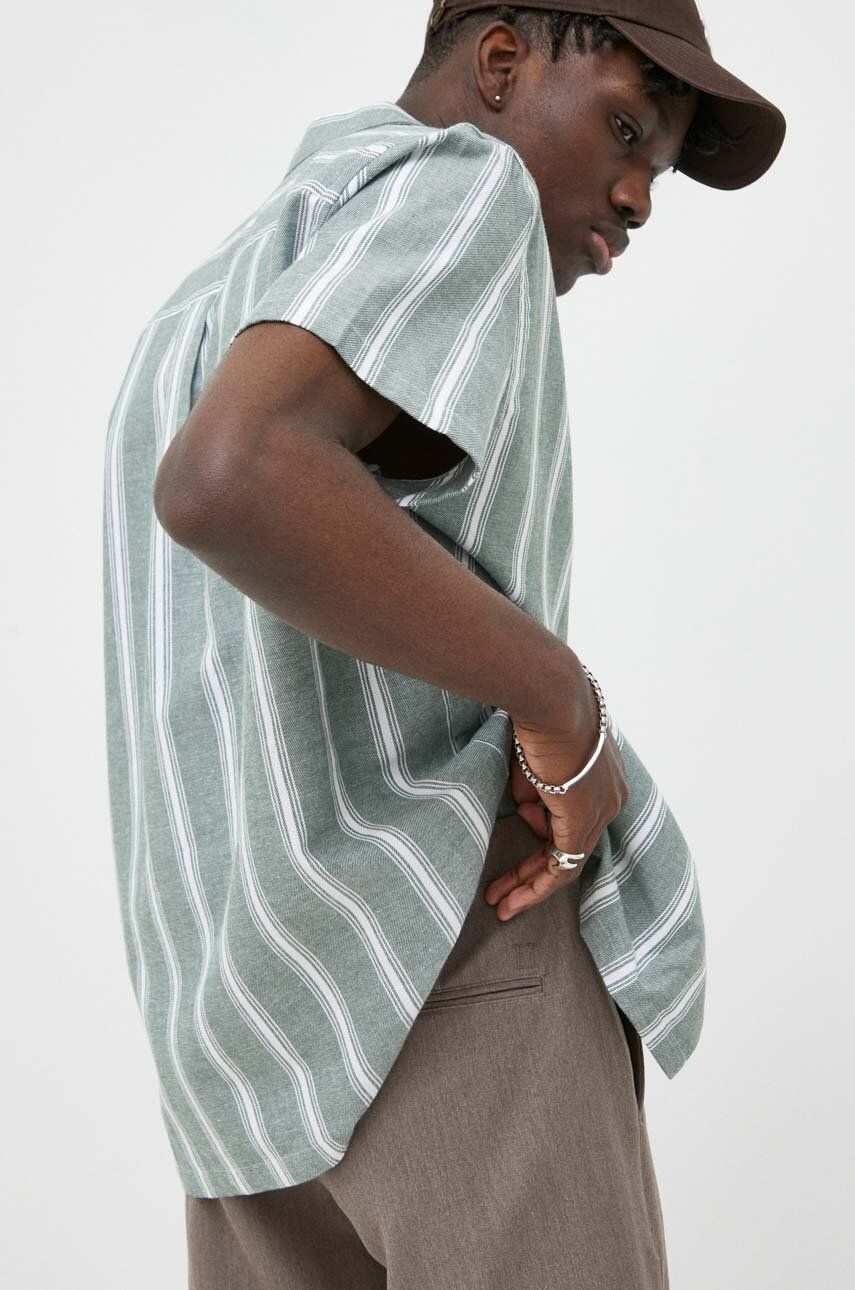 Košeľa Les Deux Lawson Stripe Shirt Zelené | LDM401057, 0
