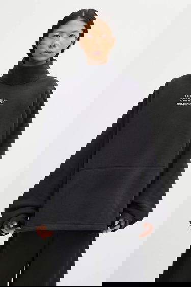 Mikina Maison Margiela MM6 Maison Margiela x Salomon Oversized High-Neck Fleece Sweatshirt Čierna | S52NH0035.M20140.899, 0