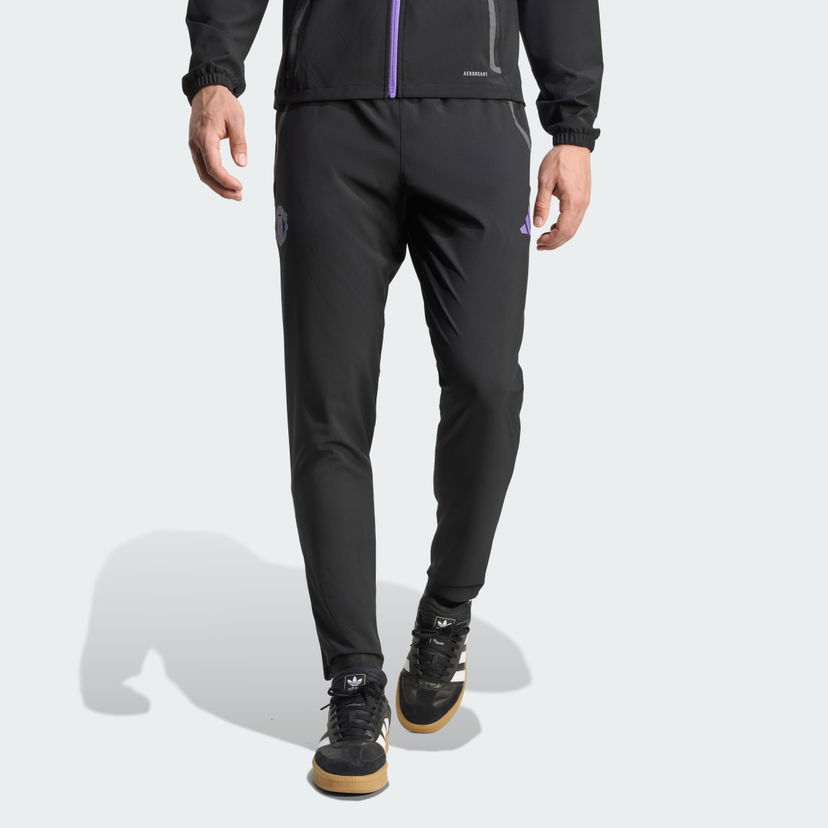 Nohavice adidas Performance Manchester United Tiro 25 Competition Vis Tech Travel Pants Čierna | JV5352