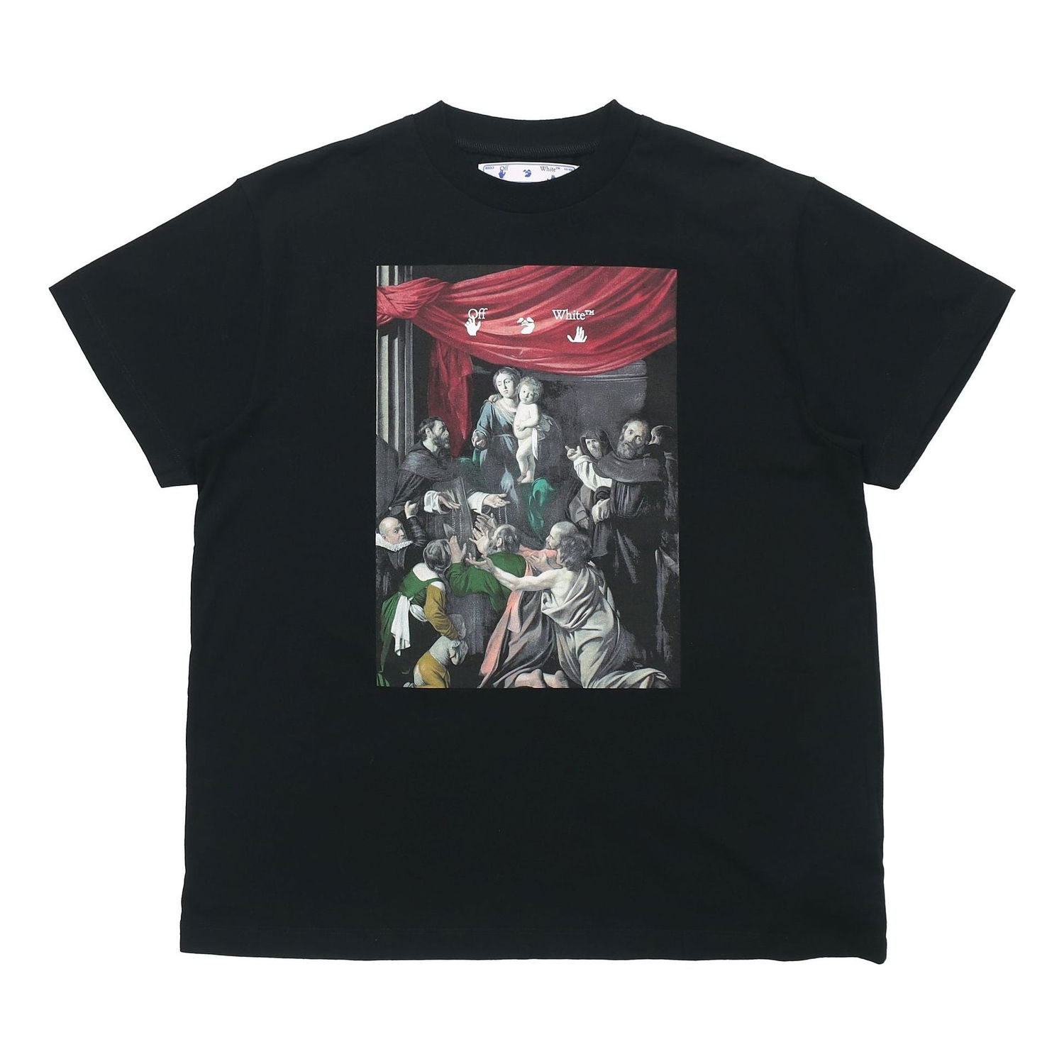 Tričko Off-White Off-White Caravaggio Painting Loose Fit T-Shirt Čierna | OMAA038E20JER0051010, 0