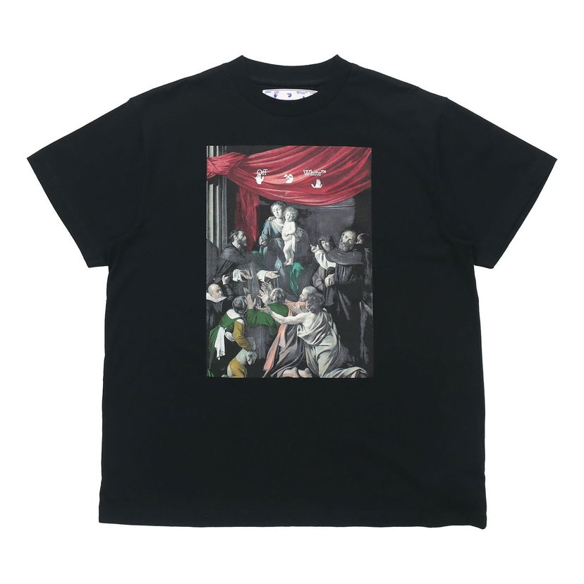 Tričko Off-White Off-White Caravaggio Painting Loose Fit T-Shirt Čierna | OMAA038E20JER0051010
