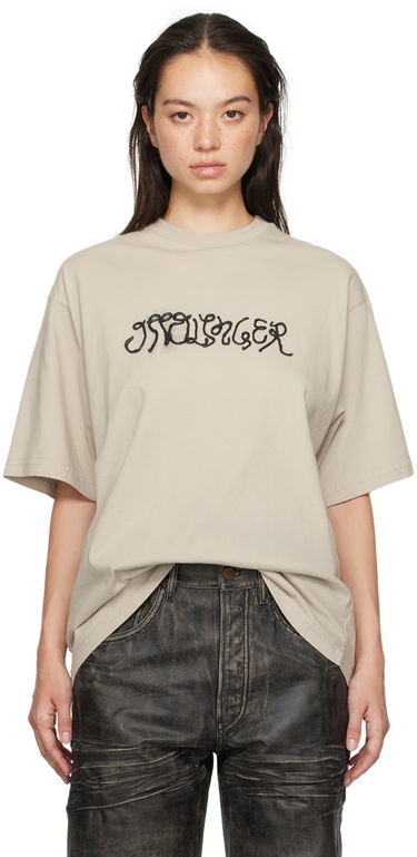 Tričko Ottolinger Ottolinger Oversized Puffy Logo T-Shirt Béžová | 1150102121, 0