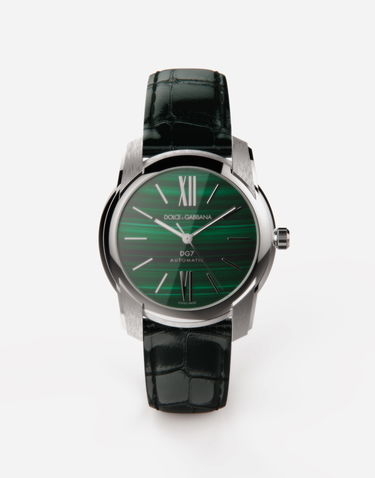 Hodinky Dolce & Gabbana Steel & Malachite Automatic Watch Metalická | WWFE1SWW062V7347, 0
