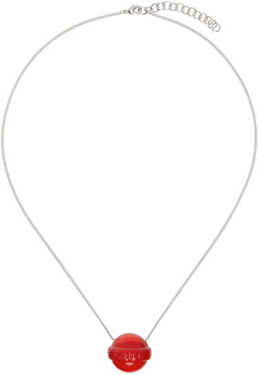 Náhrdelník Fiorucci Fiorucci Lollipop Pendant Necklace Červená | Red lollipop necklace, 0