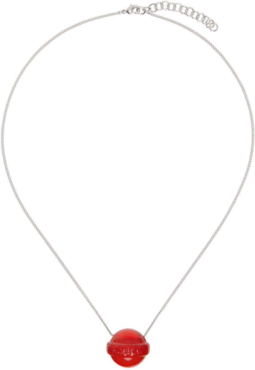 Náhrdelník Fiorucci Fiorucci Lollipop Pendant Necklace Červená | Red lollipop necklace