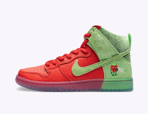 Skateboarding Nike SB Dunk High SB "Strawberry Cough" Červená | CW7093 600