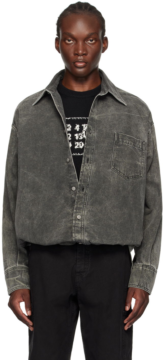 Košeľa Maison Margiela Oversized Denim Shirt Šedá | SH0DT0015 M30011, 0