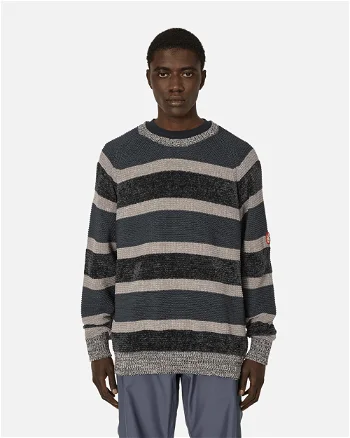Cav Empt 3 Colour Stripe Knit Sweater Grey CES25KN02 GRY