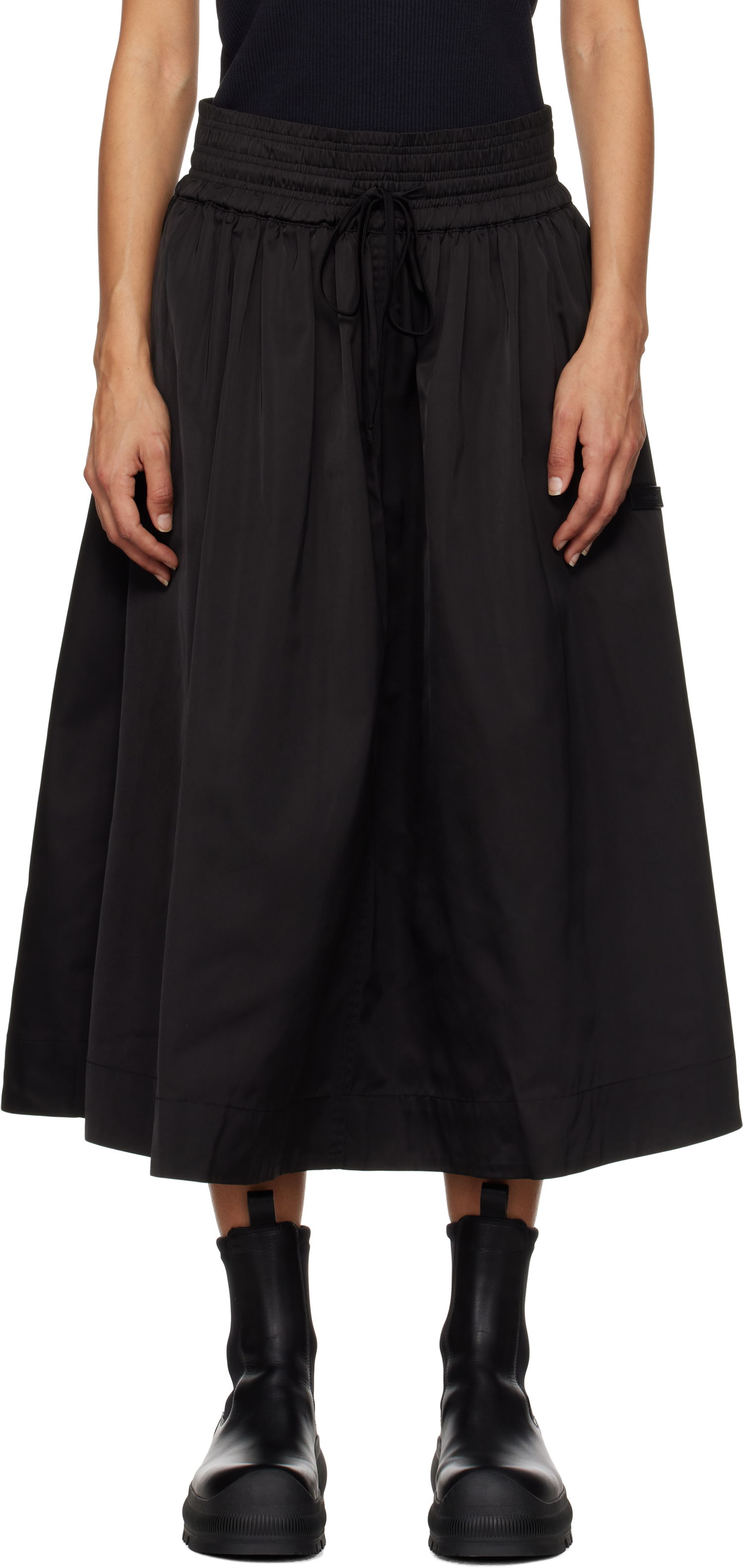 Sukňa Soulland Meir Midi Skirt Čierna | 42059-1206, 0