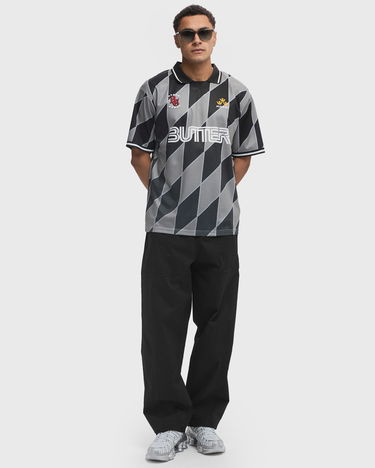 Dres Butter Goods Black and Gray Graphic Football Jersey Šedá | P20211, 1