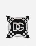 Dolce & Gabbana DG Logo Wool Jacquard Cushion Medium